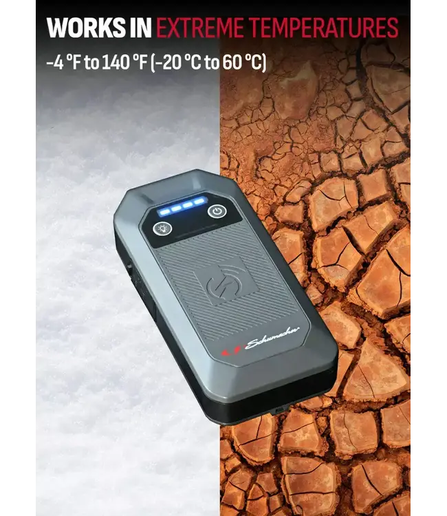 Schumacher 4-in-1 Lithium Jump Starter and Portable Power Pack