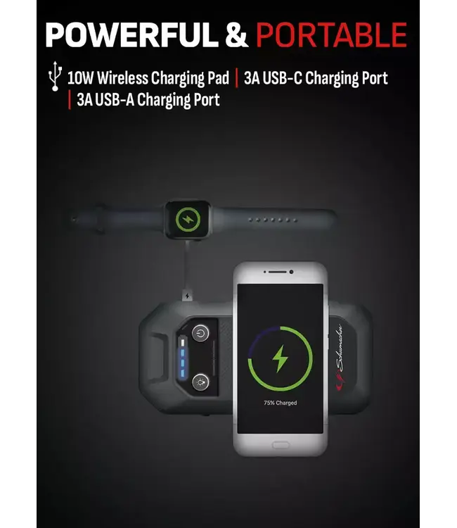 Schumacher 4-in-1 Lithium Jump Starter and Portable Power Pack