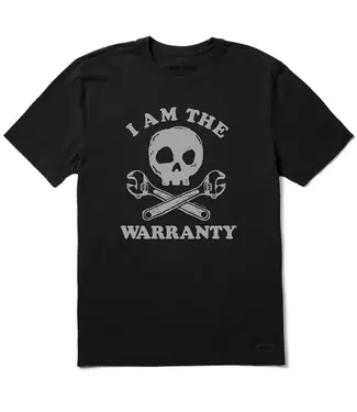 LIFE IS GOOD Life Is Good Men's I am the Warranty Skull & Tools Short Sleeve Crusher Tee