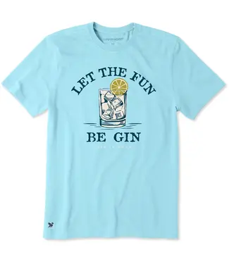 LIFE IS GOOD Life Is Good Men's Let the Fun Be Gin Drink Short Sleeve Crusher Tee