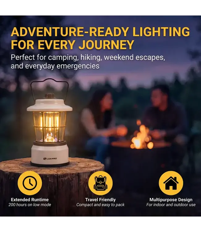 LuxPro 265 Lumen Retro LED Lantern