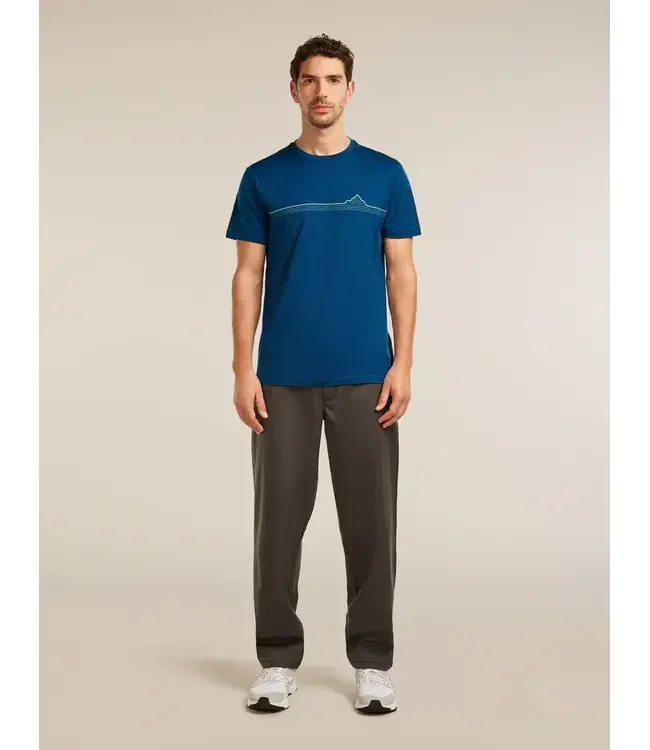 Icebreaker Men's Merino 150 Tech Lite Short Sleeve Tee - Range Stripes