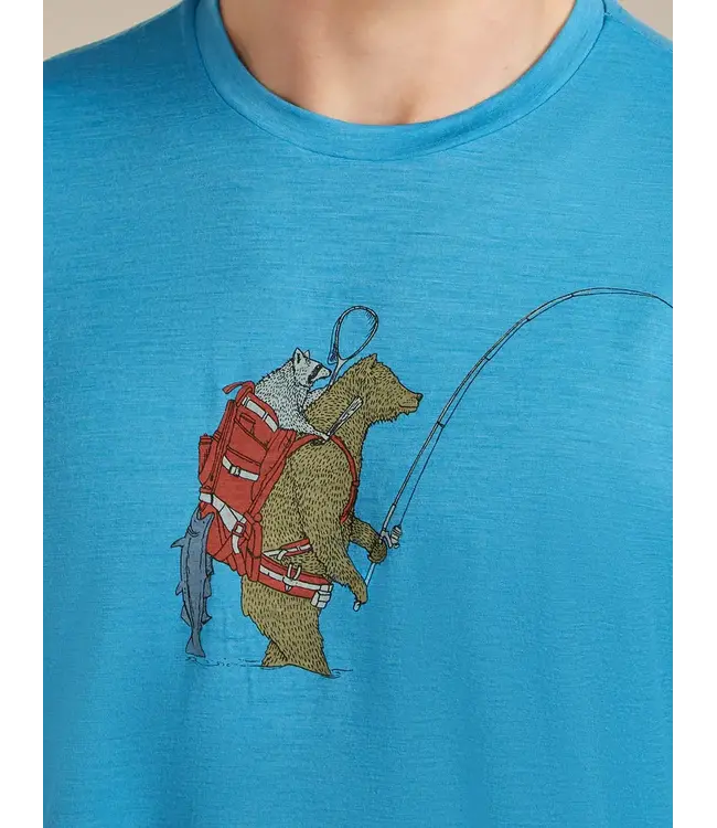 Icebreaker Men's Merino 150 Tech Lite Short Sleeve Tee - Bear Catch