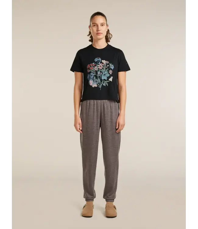 Icebreaker Women's Merino 150 Tech Lite Short Sleeve Crop Tee - NZ Flora