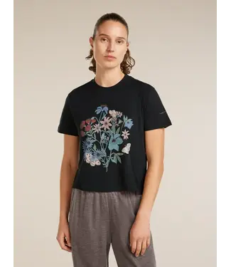 ICEBREAKER Icebreaker Women's Merino 150 Tech Lite Short Sleeve Crop Tee - NZ Flora