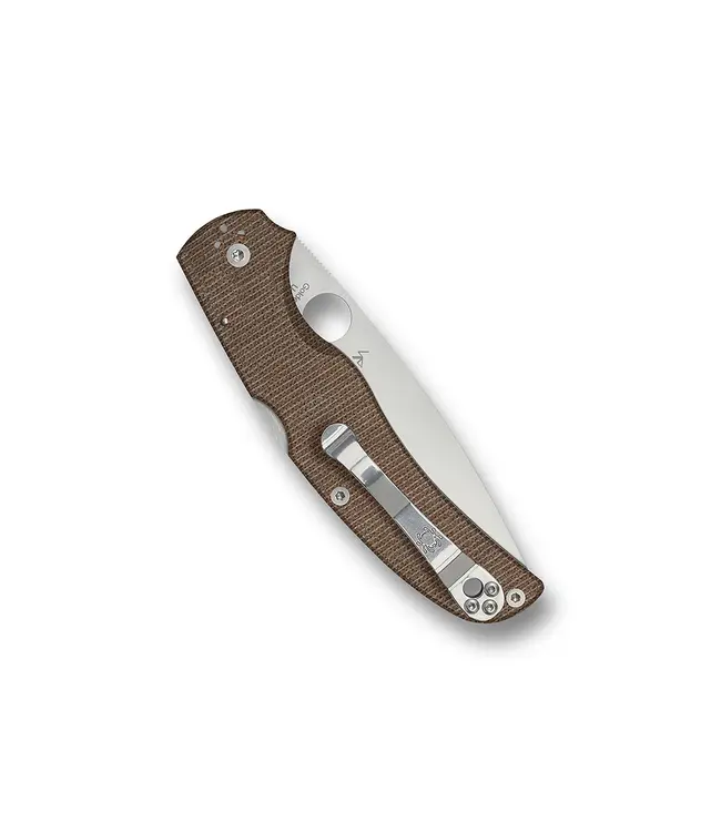 Spyderco Native Chief Folding Knife - CPM Cru-Wear, Micarta Brown