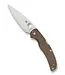 Spyderco Native Chief Folding Knife - CPM Cru-Wear, Micarta Brown