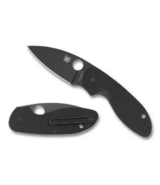 SPYDERCO Spyderco Efficient Folding Knife - PlaidEdge, Black Oxide Coating