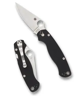 SPYDERCO Spyderco Para Military 2 Folding Knife - PlainEdge, Black