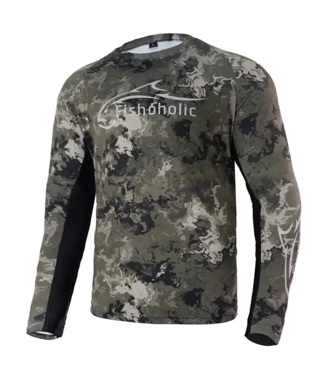 Fishoholic UPF50+ Performance Fishing Long Sleeve Shirt