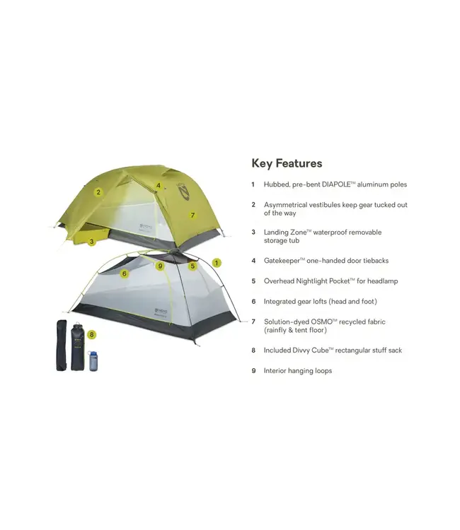 Nemo Dragonfly OSMO Ultralight Backpacking Tent - 2 Person