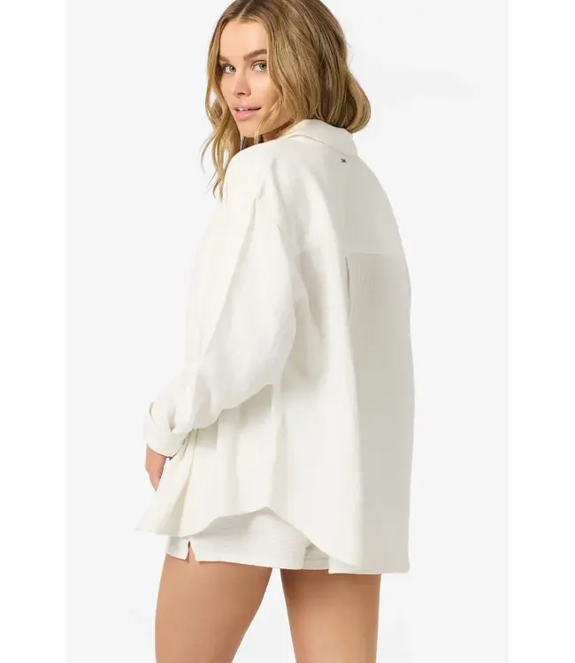 O'Neill Women's Leni Relaxed Long Sleeve Woven Shirt