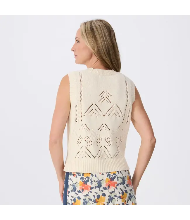 Krimson Klover Camille Sleeveless Pointelle Sweater