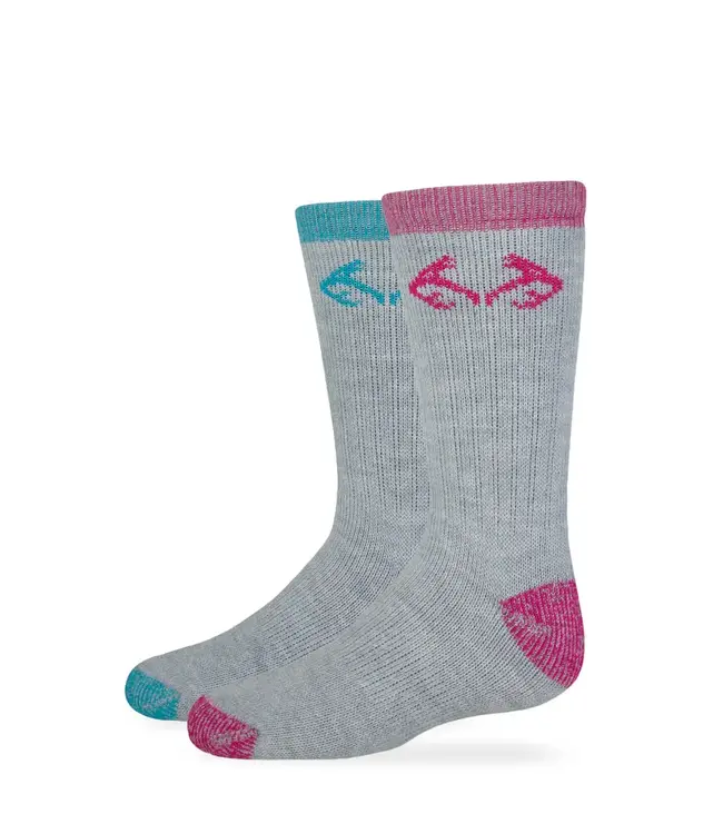 Carolina Realtree Youth Merino Wool Blend Boot Socks - 2 Pack