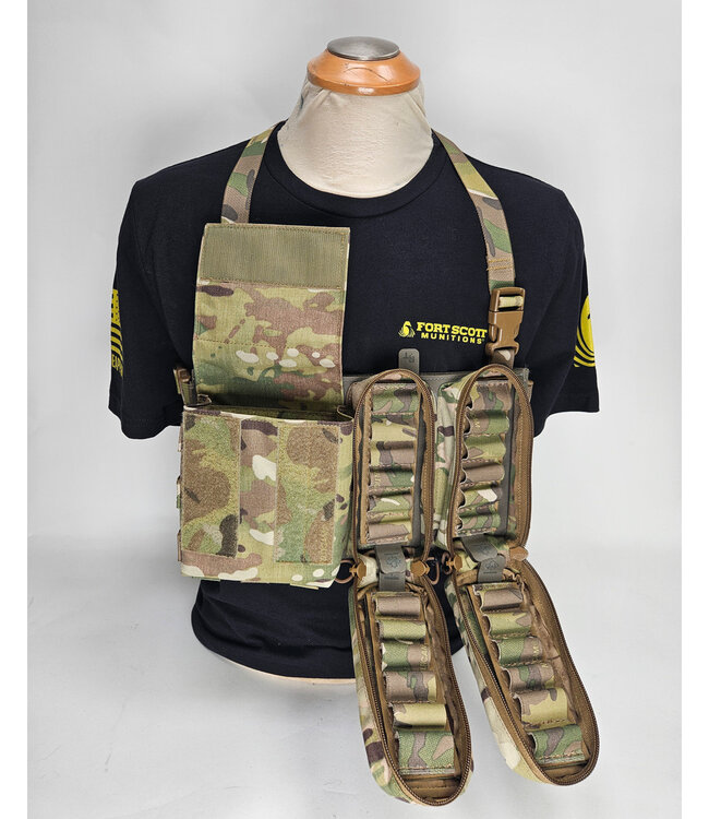 S&J Micro Shotgun Chest Rig (RH) Multicam