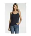 DKR & Co. Women's Lace Trim Rib Tank Top