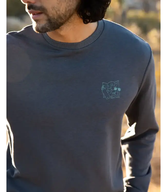 TenTree Men's Lake Life Essentials Graphic Crew Neck Sweatshirt