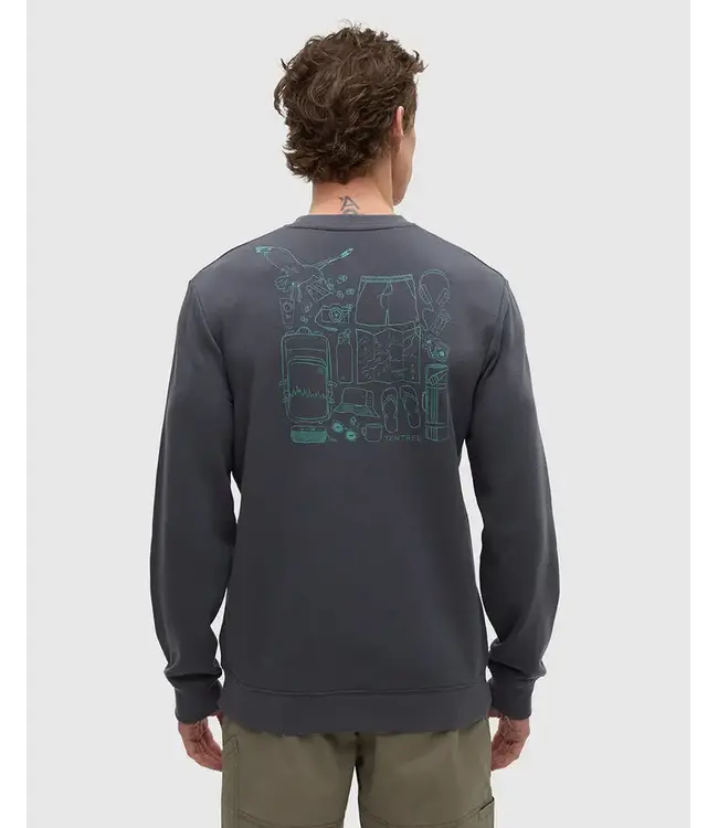 TenTree Men's Lake Life Essentials Graphic Crew Neck Sweatshirt
