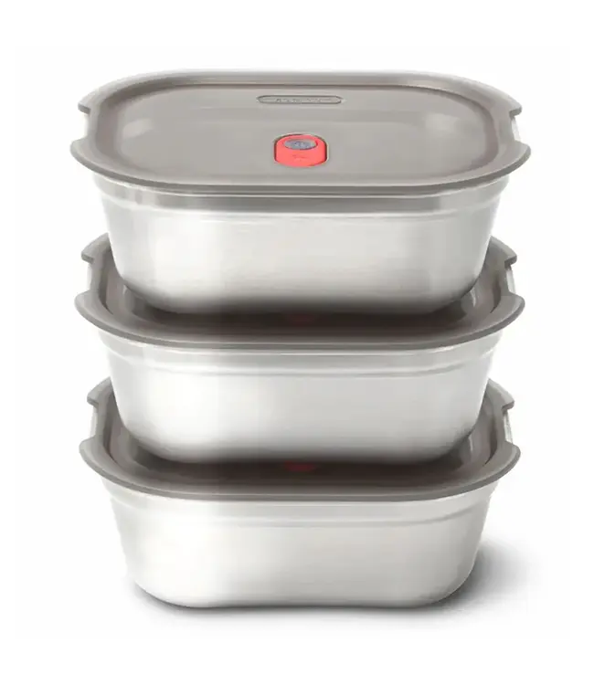 Black + Blum Steel Food Box Set - Small, 3 Set