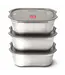 Black + Blum Steel Food Box Set - Small, 3 Set