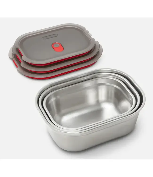 Black + Blum Steel Food Box Set - S/M/L, 3 Set