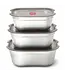 Black + Blum Steel Food Box Set - S/M/L, 3 Set