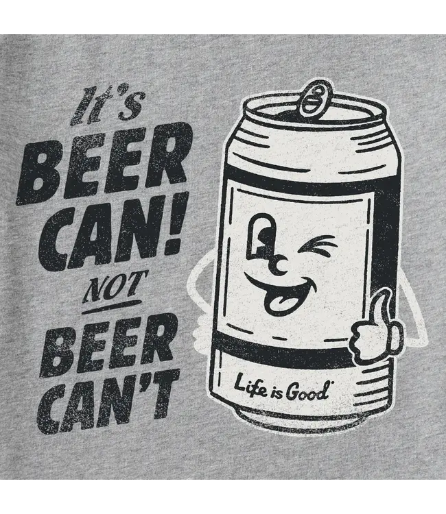 Life Is Good Men's Beer Can Short Sleeve Tee