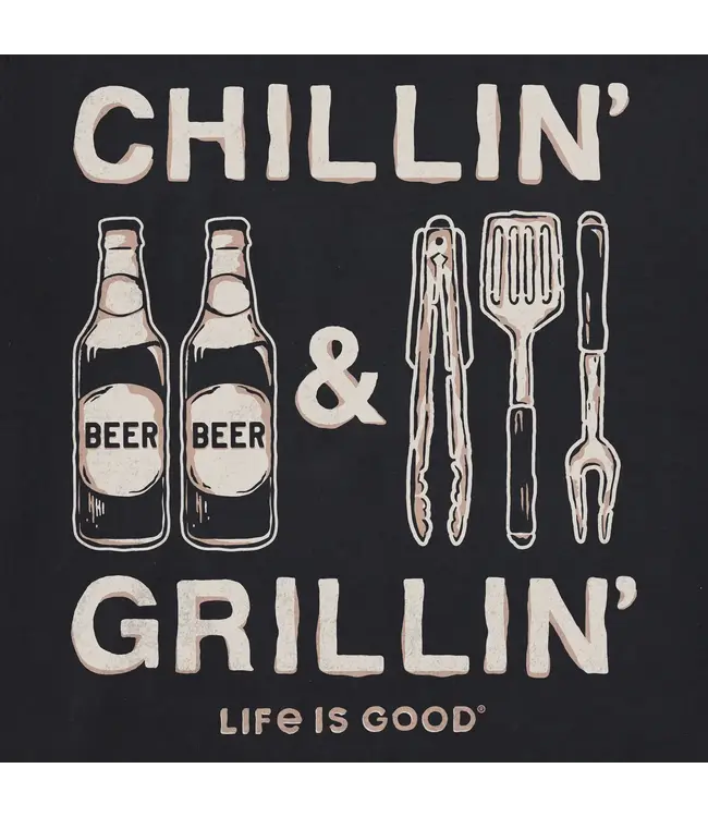 Men's Chillin' & Grillin' Beer Short Sleeve Crusher-LITE Tee