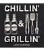 Men's Chillin' & Grillin' Beer Short Sleeve Crusher-LITE Tee