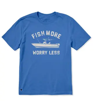 LIFE IS GOOD Life Is Good Men's Fish More Boat Short Sleeve Crusher-LITE Tee