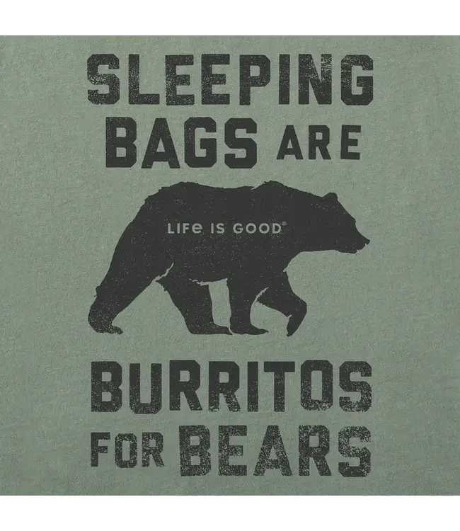 Life Is Good Men's Burritos for Bears Short Sleeve Crusher-LITE Tee