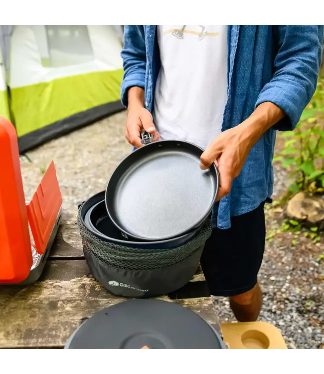 GSI Outdoors Bugaboo Ceramic Base Camper, Camp Cookset - Large