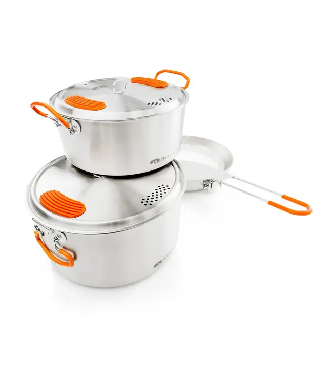 GSI Outdoors Glacier Stainless Base Camper Cookset - Medium