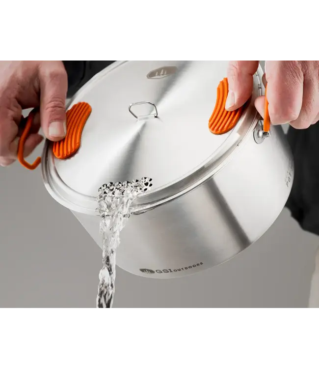 GSI Outdoors Glacier Stainless Base Camper Cookset - Medium