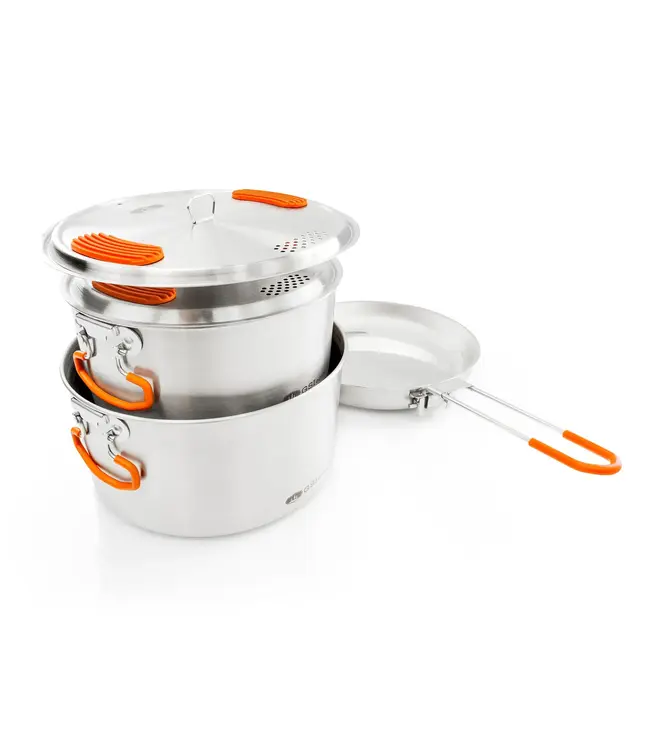 GSI Outdoors Glacier Stainless Base Camper Cookset - Medium
