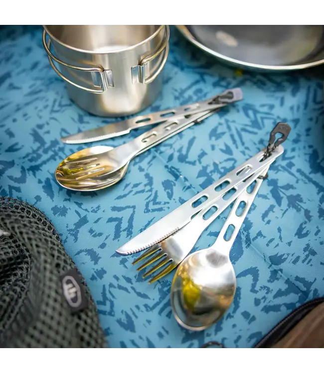 GSI Outdoors Glacier Stainless 3 pc. Ring Cutlery