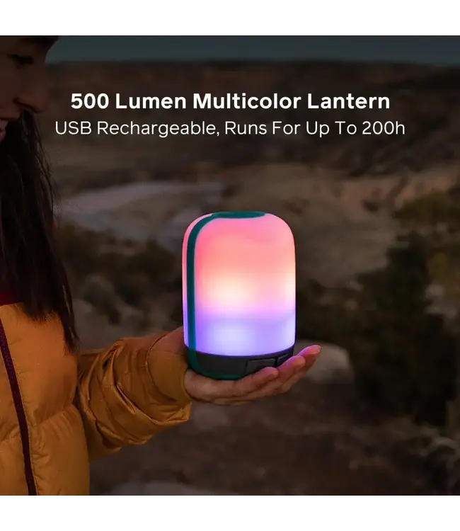 BioLite AlpenGlow 500 Lumen Multicolor USB Lantern