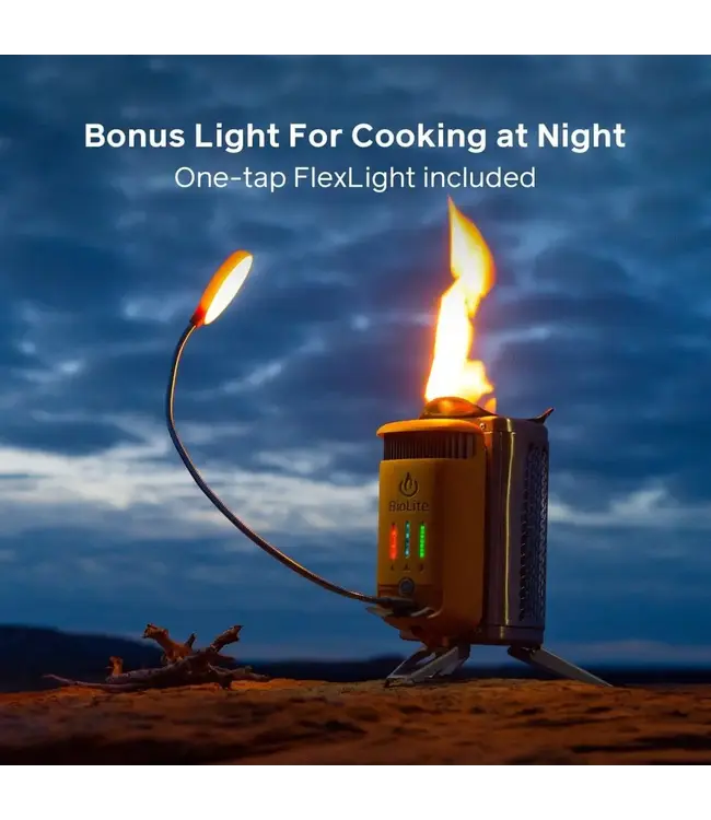 BioLite CampStove 2+ Electricity Generating Wood Camp Stove
