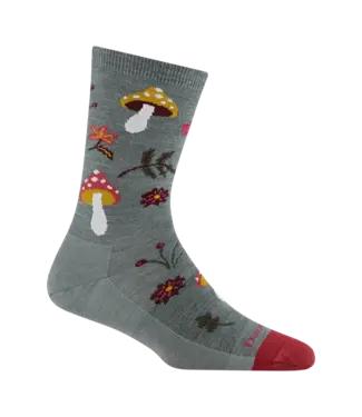 DARN TOUGH Darn Tough Women's Shroom Bloom Crew Lightweight Lifestyle Socks
