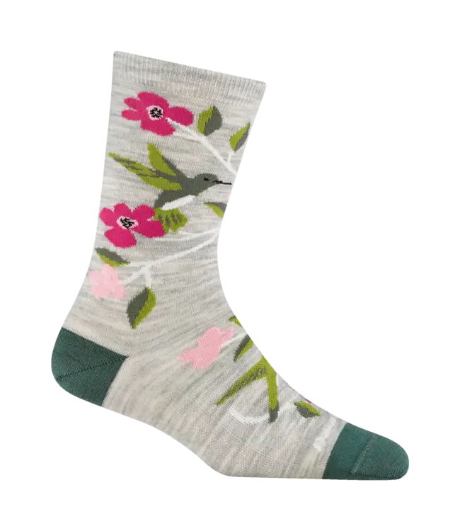 Darn Tough Women's Birds Of A Feather Crew Lightweight Lifestyle Socks
