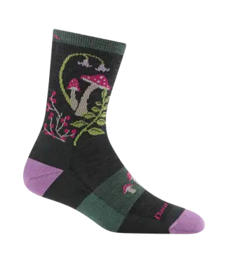 DARN TOUGH Darn Tough Women's Mellow Mushrooms Micro Crew Lightweight Hiking Socks