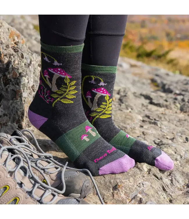 Darn Tough Women's Mellow Mushrooms Micro Crew Lightweight Hiking Socks