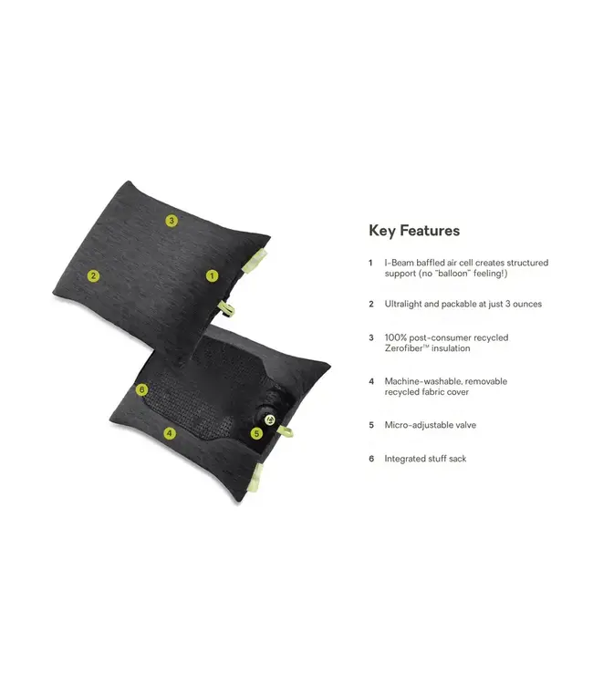 Nemo Fillo Elite Ultralight Backpacking Pillow