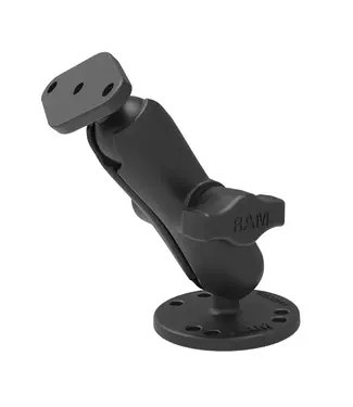 RAM MOUNTS Raw Mounts Double Ball Drill-Down Mount with Diamond Plate