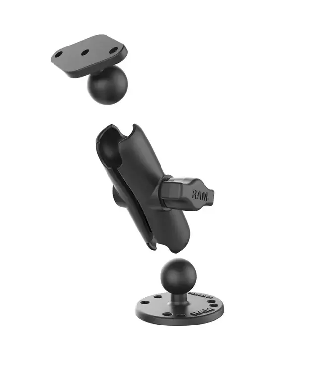 Raw Mounts Double Ball Drill-Down Mount with Diamond Plate