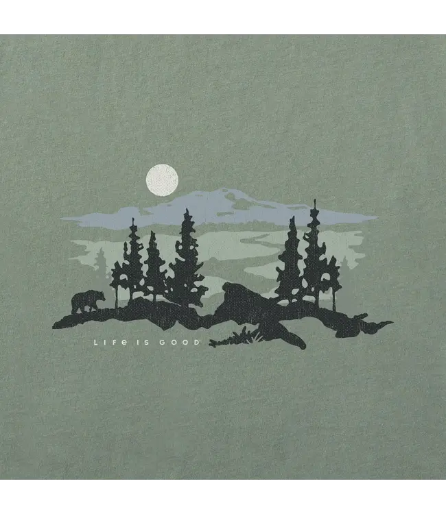 Life Is Good Men's Bear in the Outdoors Short Sleeve Tee
