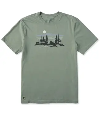 LIFE IS GOOD Life Is Good Men's Bear in the Outdoors Short Sleeve Tee