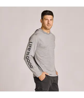 LIFE IS GOOD Life Is Good Men's Life is Good Long Sleeve Sun Crusher Hoodie