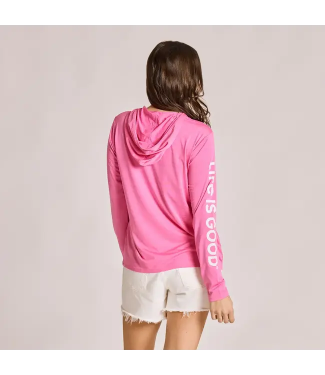 Life Is Good Women's Long Sleeve Sun Crusher Hoodie
