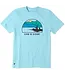 Life Is Good Men's Fishing Sunset Short Sleeve Crusher Tee